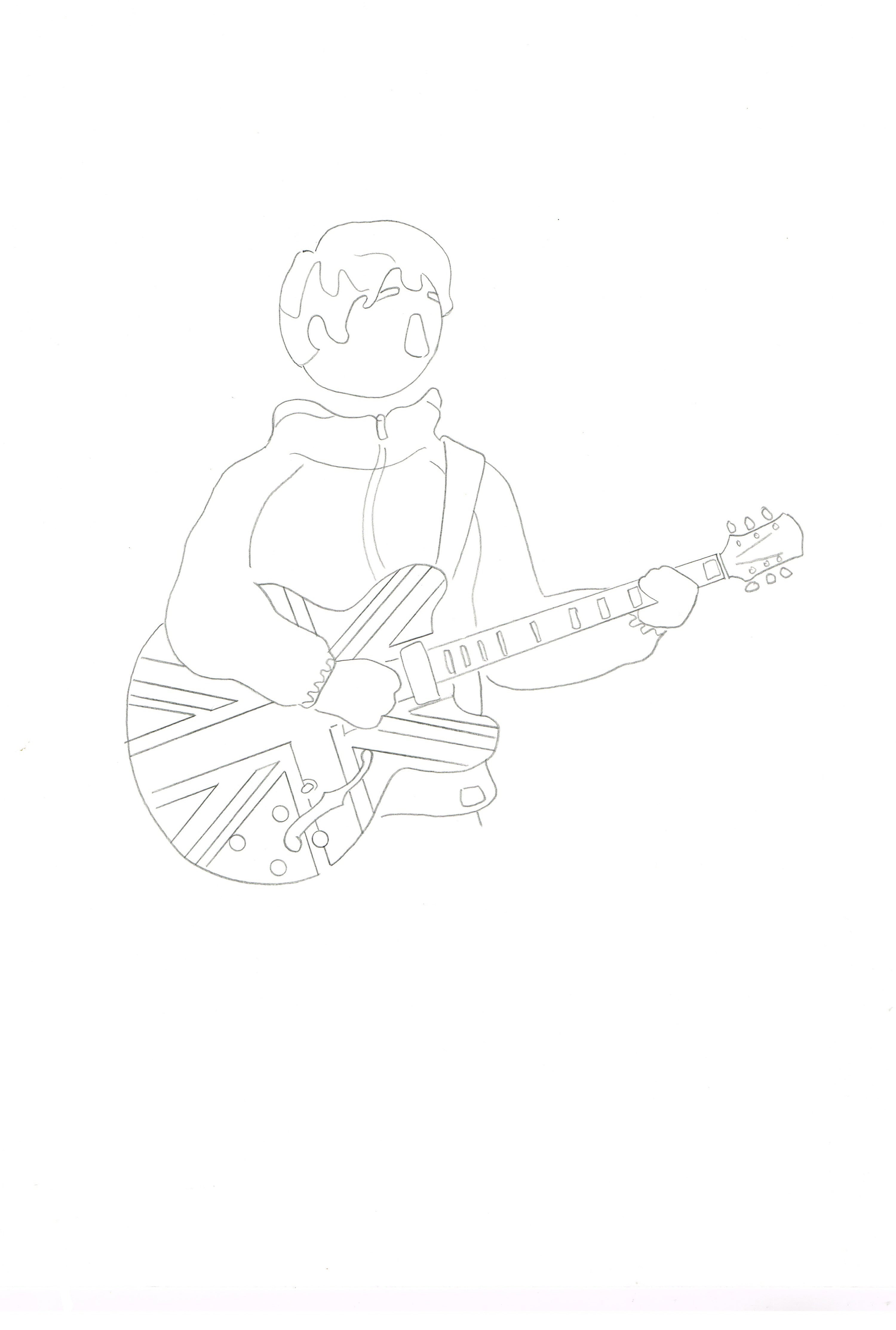 Noel Gallagher - Original A3 Pencil Drawing