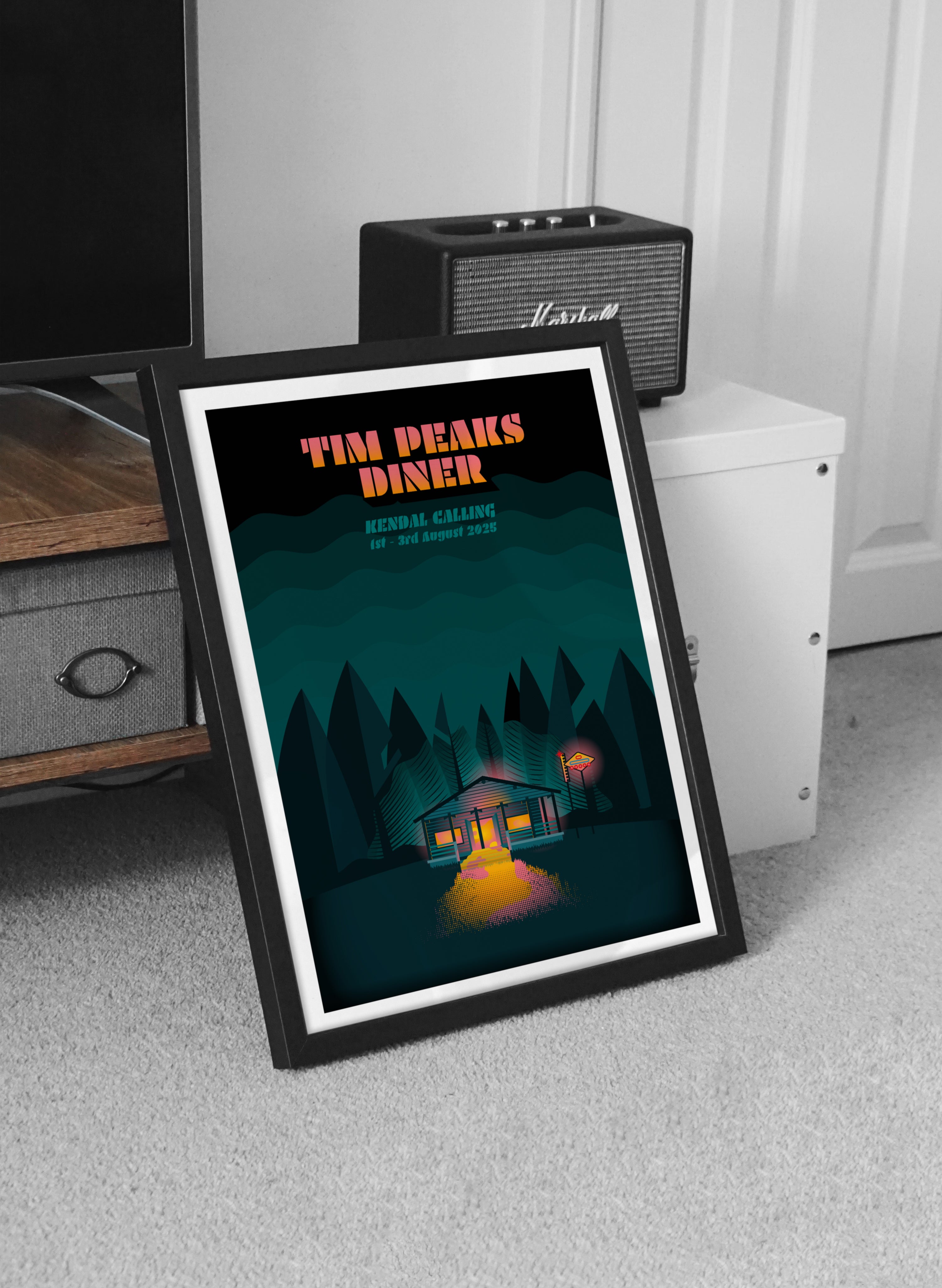 Tim Peaks Diner 2025 Art Print *SIGNED BY TIM BURGESS*